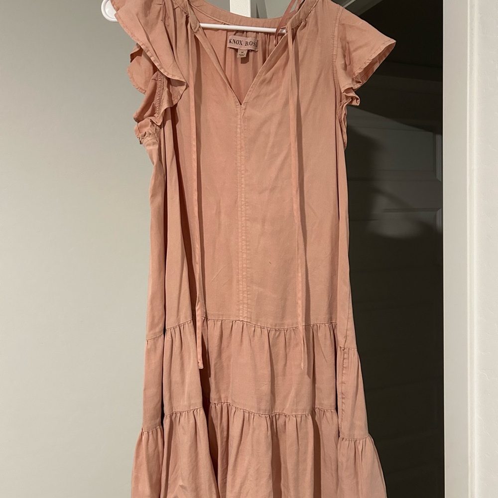 Knox Rose Blush Ruffle Sleeve Top